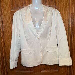 GAP Cream Blazer Tailored Suit Jacket